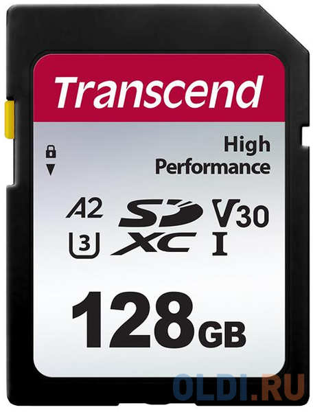 Флеш-накопитель Transcend Карта памяти Transcend 128GB SD Card UHS-I U3 A2