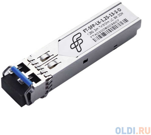 FiberTrade FT-SFP-LX-1,25-13-2-D Трансивер 1G, SFP, LC SMF 2km LX, 1310nm FP laser, Сделано в России (Реестр Минпромторга) (прошивка Cisco) OEM 4348571282