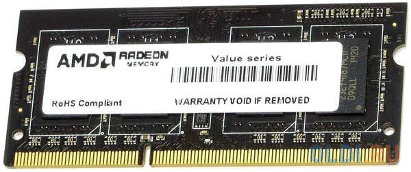 Оперативная память для ноутбука AMD R3 Value Series SO-DIMM 8Gb DDR3 1333 MHz R338G1339S2S-U
