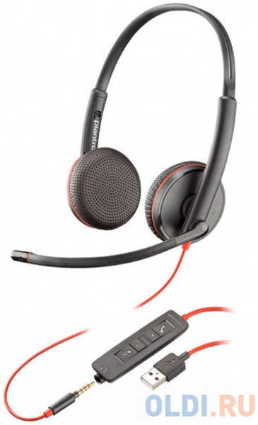 Гарнитура Plantronics BlackWire C3225-A черный 4348573131