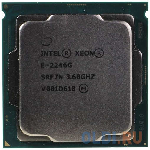 Intel Xeon E-2246G 6 Cores, 12 Threads, 3.6/4.8GHz, 12M, DDR4-2666, Graphics, 80W