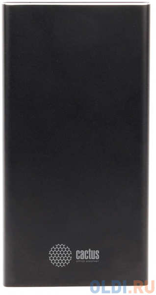 Мобильный аккумулятор Cactus CS-PBFSJT-10000 Li-Pol 10000mAh 2.1A+2.1A черный 2xUSB материал алюминий 4348576198