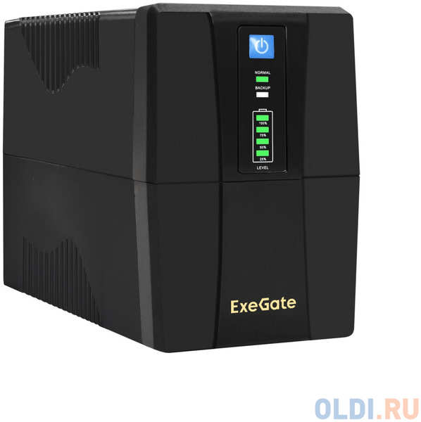 Exegate EP285472RUS ИБП ExeGate Power Back BNB-850.LED.AVR.C13.RJ.USB