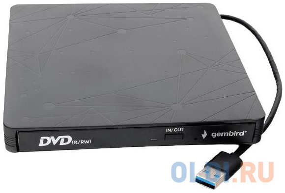 USB 3.0 Gembird DVD-USB-03 пластик, черный 4348577348