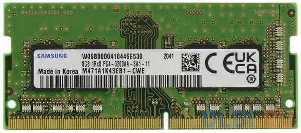Оперативная память для ноутбука Samsung M471A1K43EB1-CWE SO-DIMM 8Gb DDR4 3200MHz 4348577350