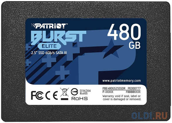 SSD накопитель Patriot Burst Elite 480 Gb SATA-III