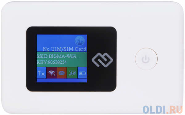 Модем 3G/4G Digma Mobile Wifi DMW1969 USB Wi-Fi Firewall +Router внешний белый 4348579497