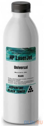Тонер HP Color LJ Universal бутылка 500 гр Black SuperFine 4348580850