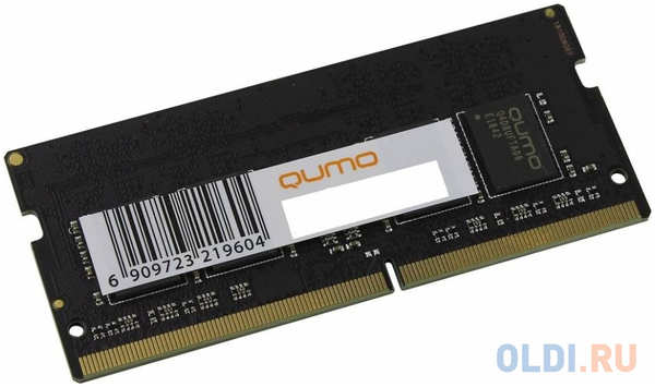 Оперативная память для ноутбука 4Gb (1x4Gb) PC4-21300 2666MHz DDR4 SO-DIMM Unbuffered CL19 QUMO QUM4S-4G2666C19 4348584171