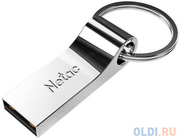 Флешка 64Gb Netac - USB 2.0 серебристый 4348584582