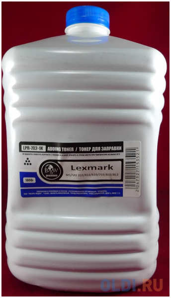 Black&White Тонер Lexmark MS/MX 310/410/610/710/810/812 (кан. 1кг) B&W Premium Tomoegawa фас.Россия 4348586140