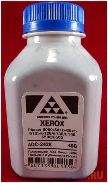 Тонер XEROX Phaser 6000/6010/6015/6125/6128/6130/6140/6500/6505 Black (фл. 40г) AQC-США фас.Россия 4348586733