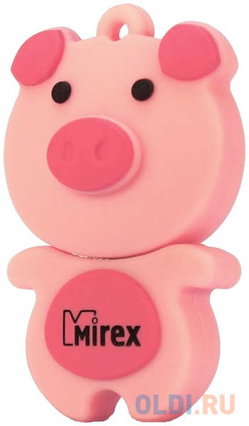 Флеш накопитель 8GB Mirex Pig, USB 2.0, Розовый 4348588345