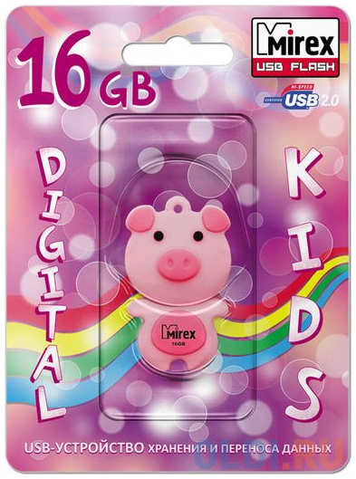 Флеш накопитель 16GB Mirex Pig, USB 2.0
