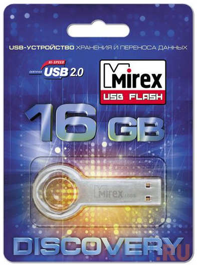 Флеш накопитель 16GB Mirex Round Key, USB 2.0 4348588385
