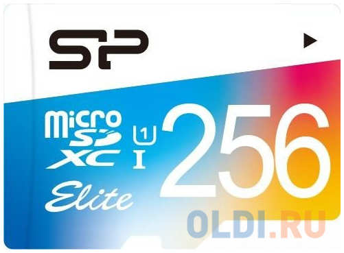 Флеш карта microSD 256GB Silicon Power Elite microSDHC Class 10 UHS-I (SD адаптер) Colorful 4348588398
