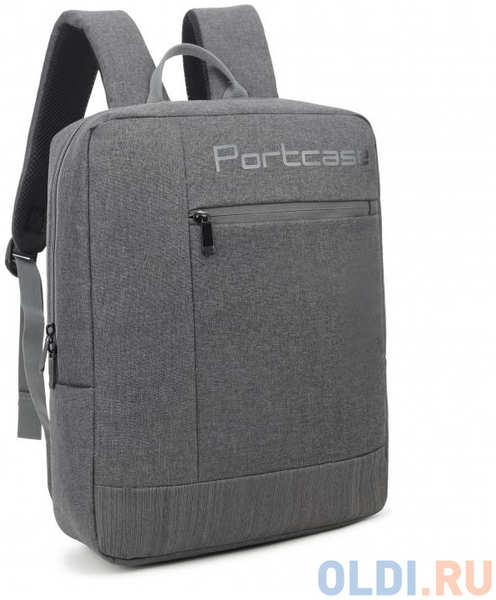 Рюкзак для ноутбука 15.6″ PortCase KBP-132GR полиэстер серый 4348589301