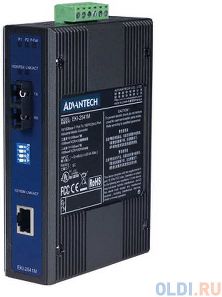 EKI-2541M-AE Интерфейсный модуль 10/100T (X) to SC Multi-Mode Industrial Media Converter Advantech