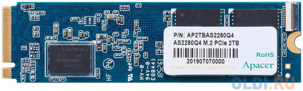 SSD накопитель Apacer AS2280Q4 2 Tb PCI-E 4.0 х4 AP2TBAS2280Q4-1 4348589988