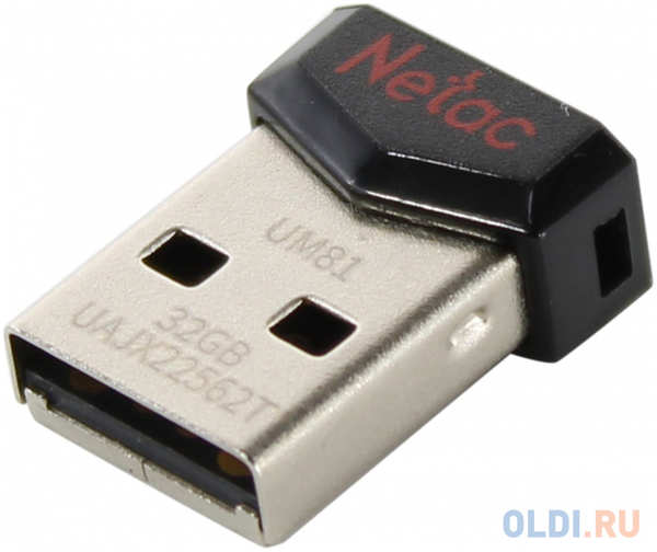 Флешка 32Gb Netac NT03UM81N-032G-20BK USB 2.0 черный 4348590233