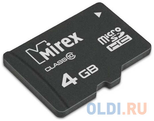 Флеш карта microSD 4GB Mirex microSDHC Class 10