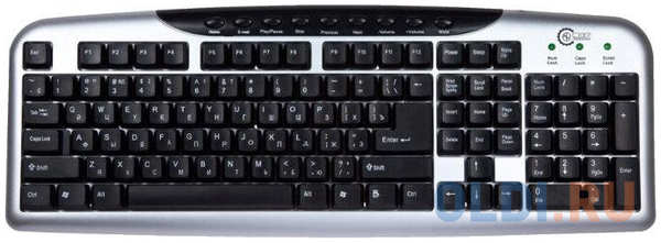 CBR NORBEL NKB 001, Клавиатура проводная полноразмерная, USB, 104 клавиши + 10 мультимедиа клавиш, ABS-пластик, длина кабеля 1,8 м
