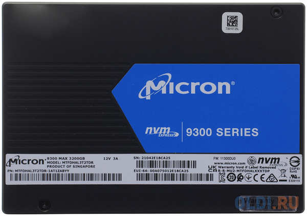 Micron 9300 MAX 3.2TB NVMe U.2 Enterprise Solid State Drive
