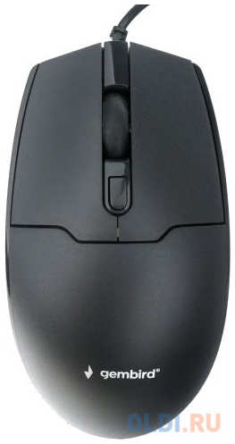 Мышь проводная Gembird MOP-430 чёрный USB 4348592403