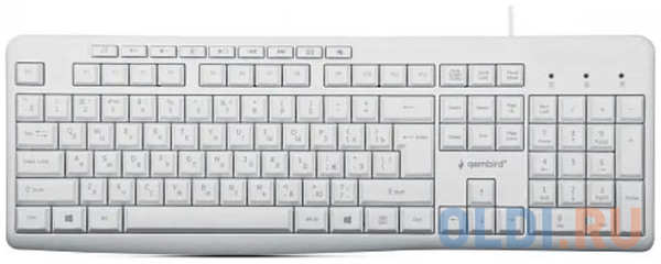 Клавиатура Gembird KB-8430M White USB 4348592492