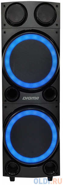 Минисистема Digma MS-14 черный 600Вт FM USB BT SD/MMC 4348595839