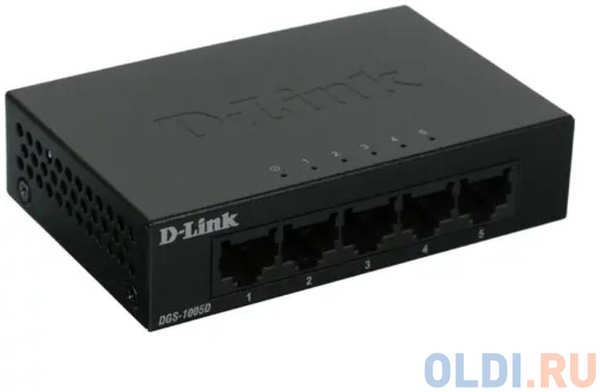 Коммутатор D-Link DGS-1005D/J2A 5G неуправляемый 4348596562