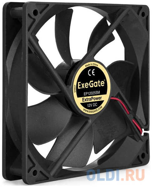 Exegate EX283395RUS Вентилятор ExeGate ExtraPower EP12025SM, 120x120x25 мм, Sleeve bearing (подшипник скольжения), Molex, 1800RPM, 25dBA 4348597331