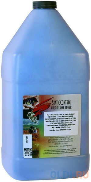 Тонер Static Control TRBUNIVCOL-1KGC голубой флакон 1000гр. для принтера Brother HL 3040/3070 4348598145