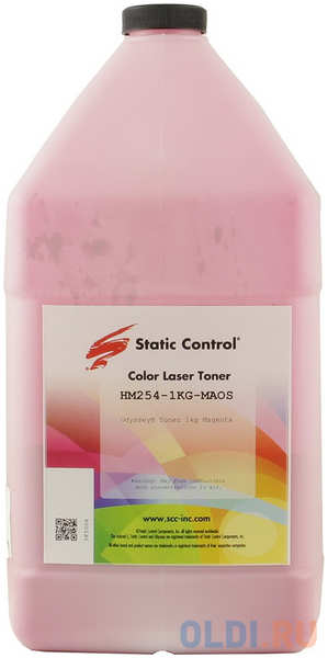 Тонер Static Control TRBUNIVCOL-1KGM пурпурный флакон 1000гр. для принтера Brother HL 3040/3070 4348598184