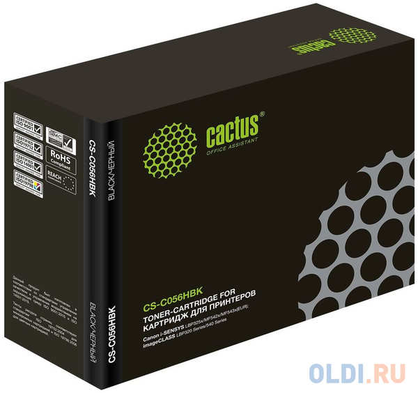 Картридж Cactus CS-C056HBK 21000стр Черный 4348598213