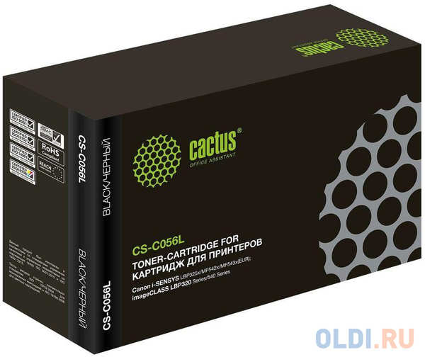 Картридж лазерный Cactus CS-C056L черный (10000стр.) для Canon imageCLASS LBP320 Series/540 Series 4348598215