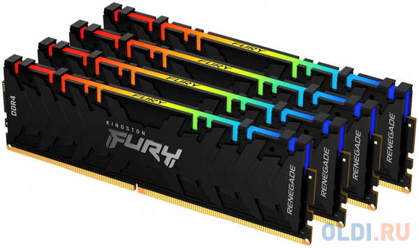 Kingston 32GB 3200MHz DDR4 CL16 DIMM (Kit of 4) FURY Renegade RGB 4348598780