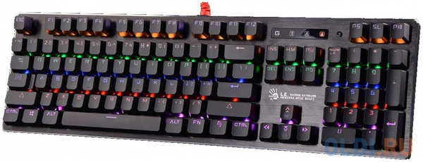 Клавиатура A4Tech Bloody B820R Dual Color механическая черный/серый USB for gamer LED 4348599050