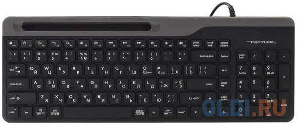 Клавиатура A4Tech Fstyler FK25 черный/серый USB slim 4348599944