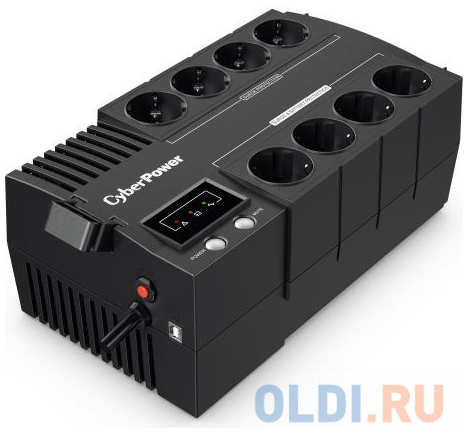 CyberPower ИБП Line-Interactive BS650E 650VA/390W 8 Schuko розеток, USB, Black