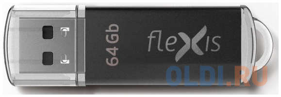 Флешка 64Gb Flexis RB-108 USB 3.0 черный 4348632403