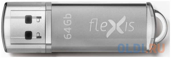 Флешка 64Gb Flexis RB-108 USB 2.0 серый 4348632498