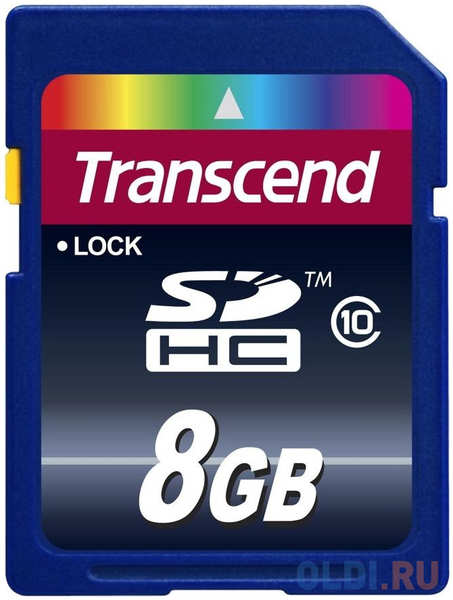 Промышленная карта памяти SDHC Transcend 10I, 8 Гб Class 10 MLC, темп. режим от -40? до +85?