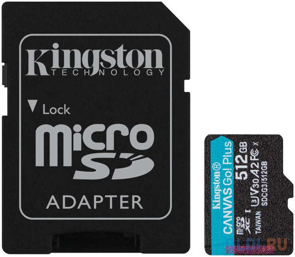 Карта памяти microSDXC 512Gb Kingston Canvas Go Plus 4348635432