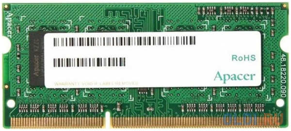 Оперативная память для ноутбука Apacer AS04GFA60CATBGC SO-DIMM 4Gb DDR3 1600MHz