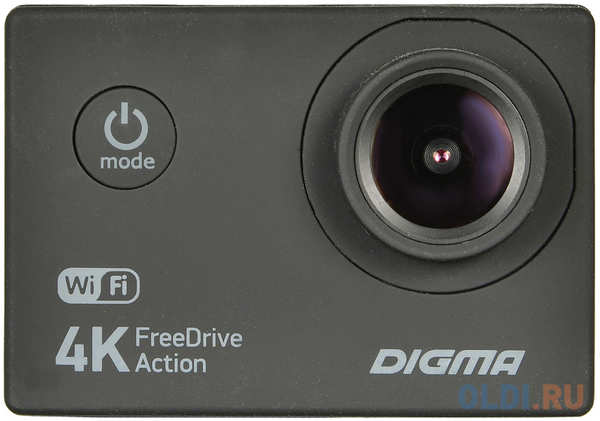 Видеорегистратор Digma FreeDrive Action 4K WiFi черный 8Mpix 2160x3840 2160p 140гр 4348637531