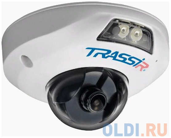 Камера IP Trassir TR-D4121IR1 3.6 CMOS 1/2.7″ 3.6 мм 1920 x 1080 H.264 RJ-45 PoE белый 4348645993