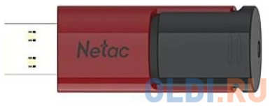 Флешка 256Gb Netac U182 USB 3.0 черный красный 4348653668
