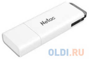 Флеш Диск Netac U185 128Gb, USB3.0, с колпачком, пластиковая белая