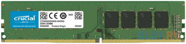 Оперативная память для компьютера Crucial Basics Desktop DIMM 8Gb DDR4 3200 MHz CT8G4DFRA32A